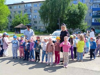 Беседа с сотрудниками ДПС "Я -пешеход"